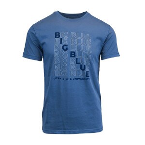 womens big blue repeated utah state university t-shirt